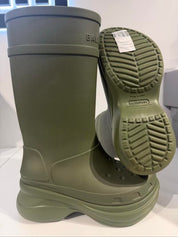Balenciaga x Crocs Boot Green - Lightly Pre-Owned Size 9