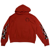 Chrome Hearts Matty Boy Chomper Flag Pullover Hoodie Red - Lightly Used Size L