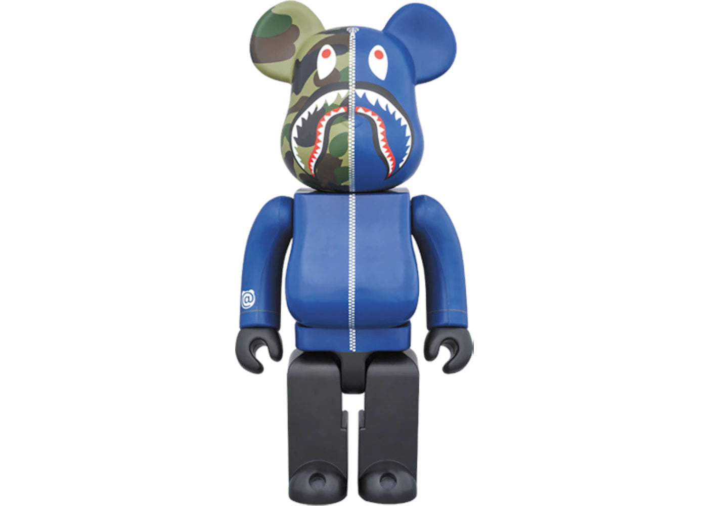 Bearbrick A Bathing Ape 1st Camo Shark 400% Blue, brand new