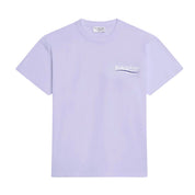Balenciaga Women's Political Campaign Embroidered Logo T-shirt Purple