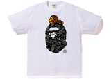 BAPE Space Camo Milo On Big Ape Tee White