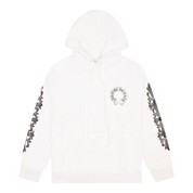 Chrome Hearts Horseshoe Floral Pullover Hoodie White