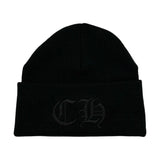 Chrome Hearts Embroidered CH Logo Beanie Tonal Black