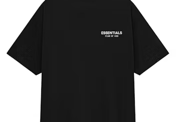 Fear of God Essentials Jersey Crewneck Tee Black (FW24)