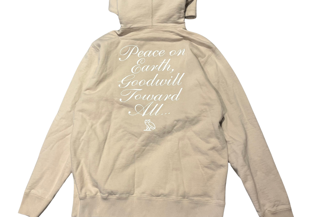 Ovo Christmas OG Owl Hoodie Beige (Preowned)