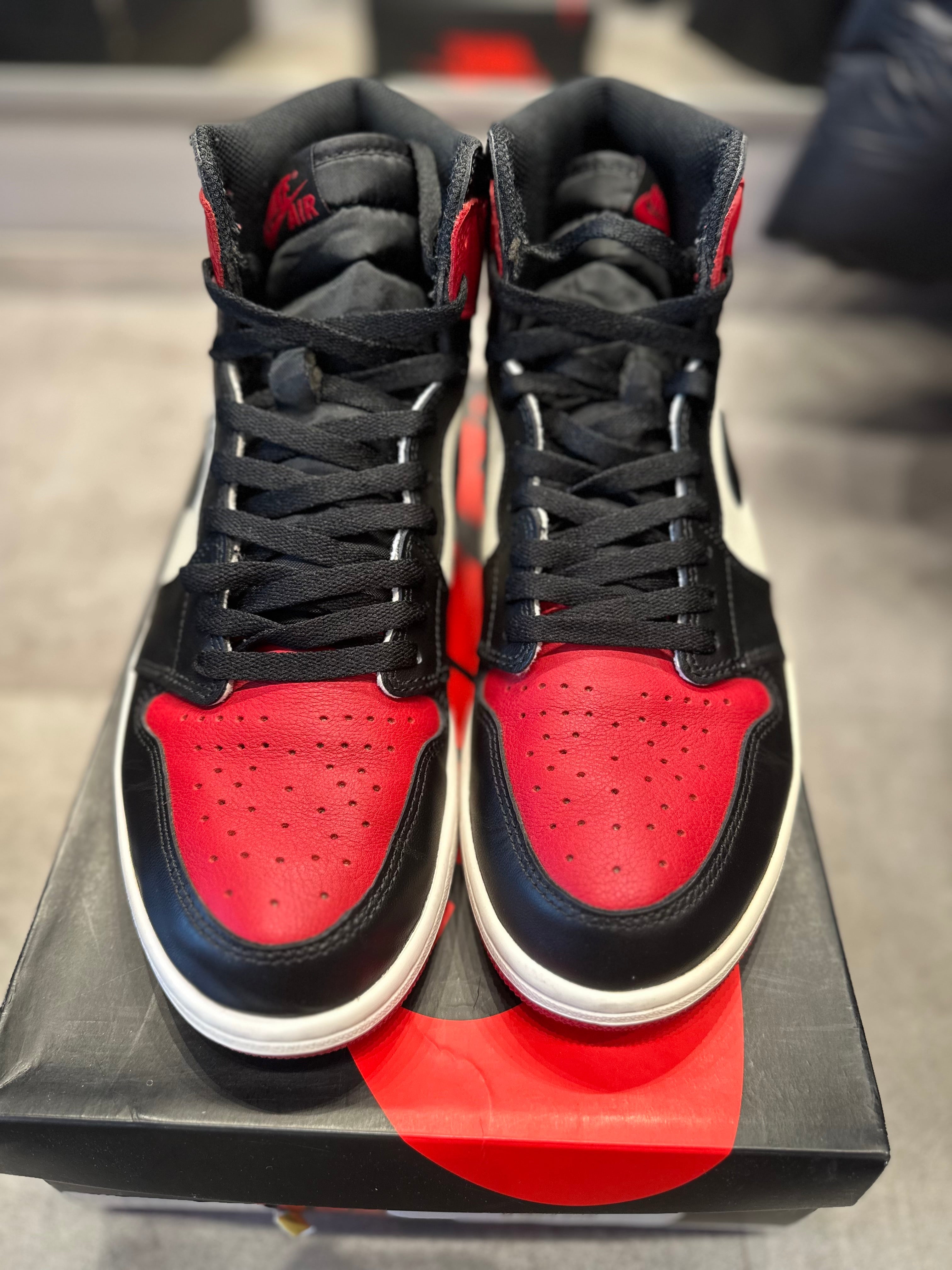 Jordan 1 Retro High OG Bred Toe (Preowned Size 11)