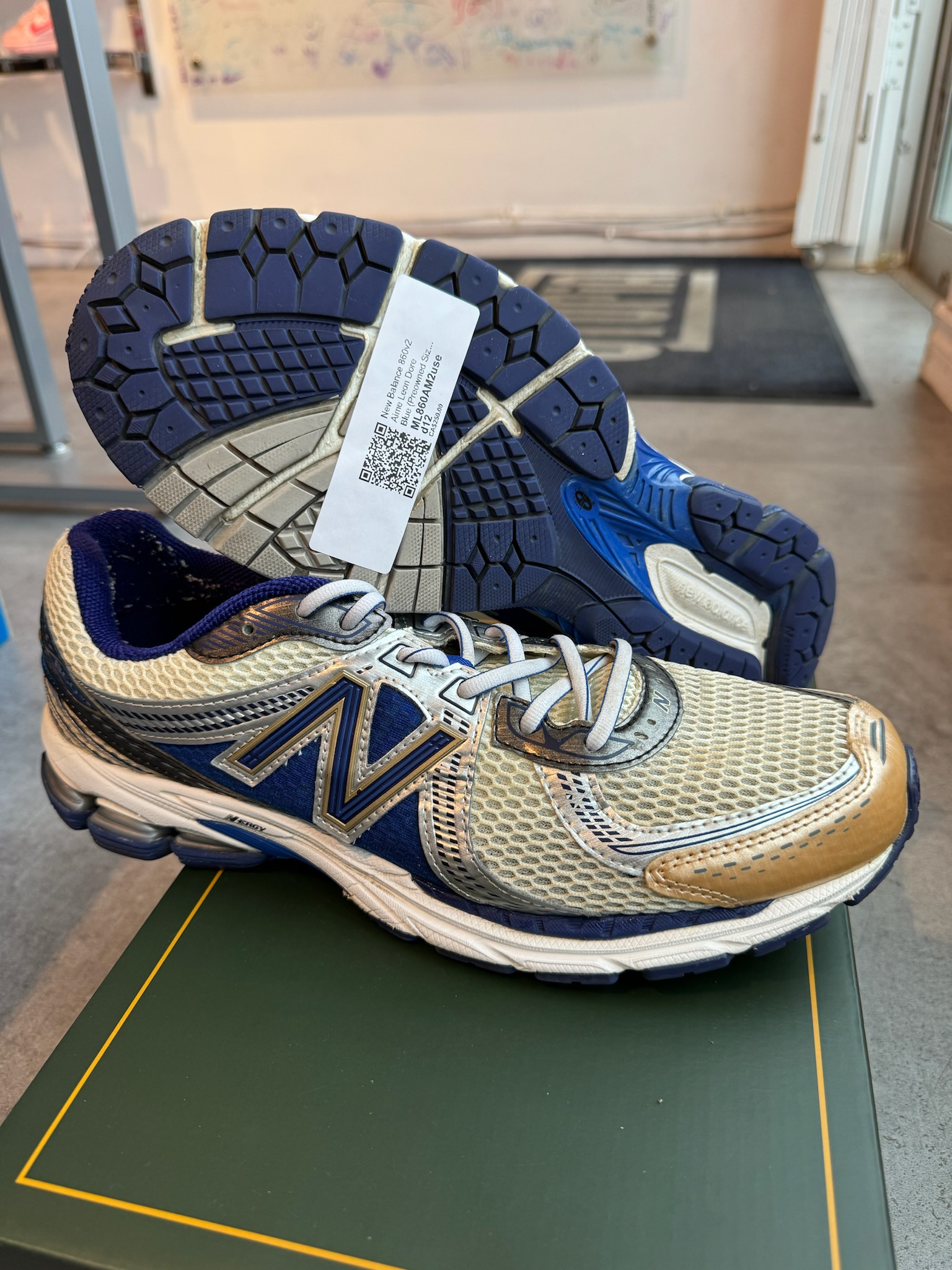 New Balance 860v2 Aime Leon Dore Blue (Preowned Size 12)