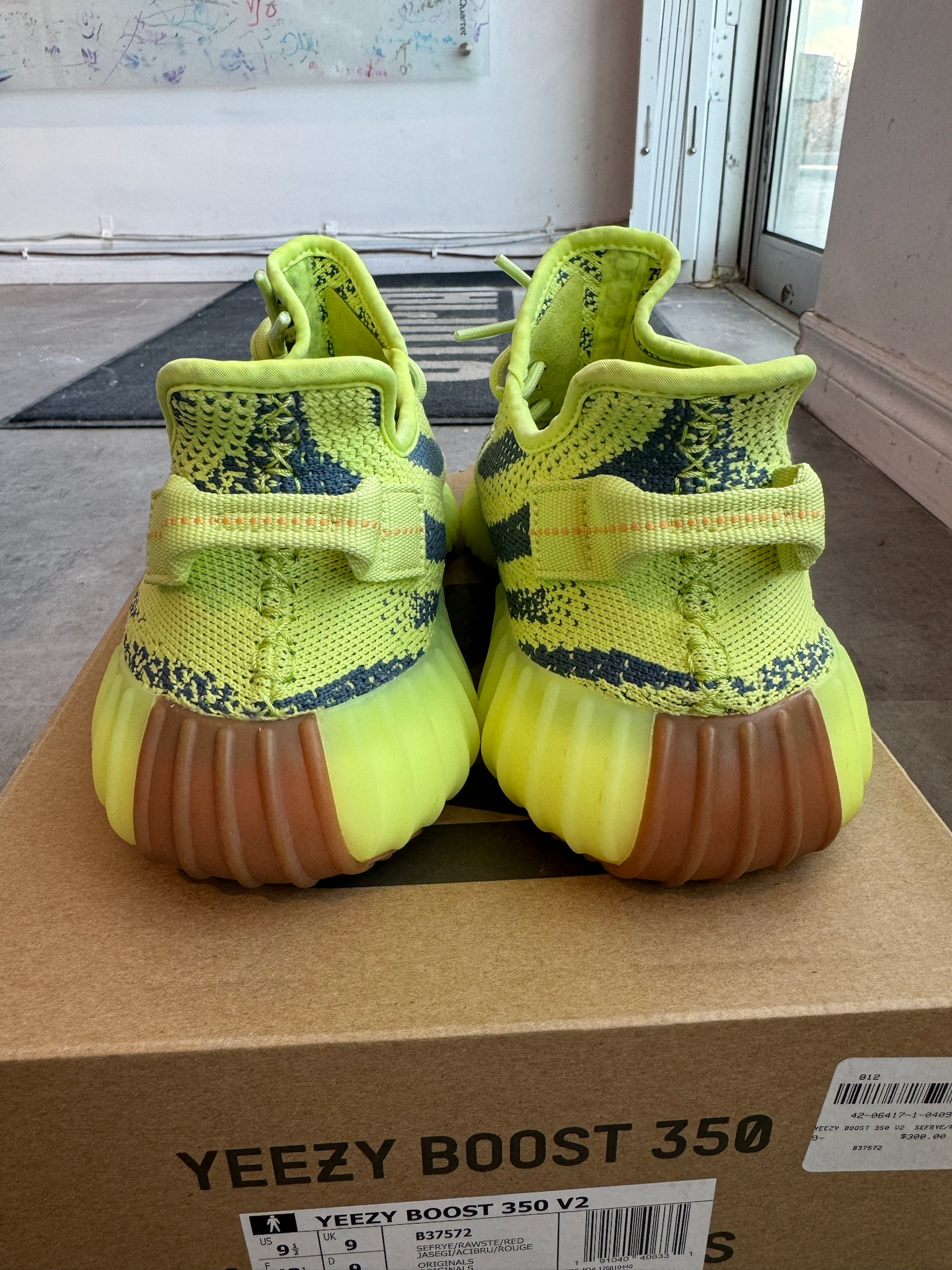 Adidas Yeezy Boost 350 V2 Semi Frozen Yellow (Preowned Size 9.5)