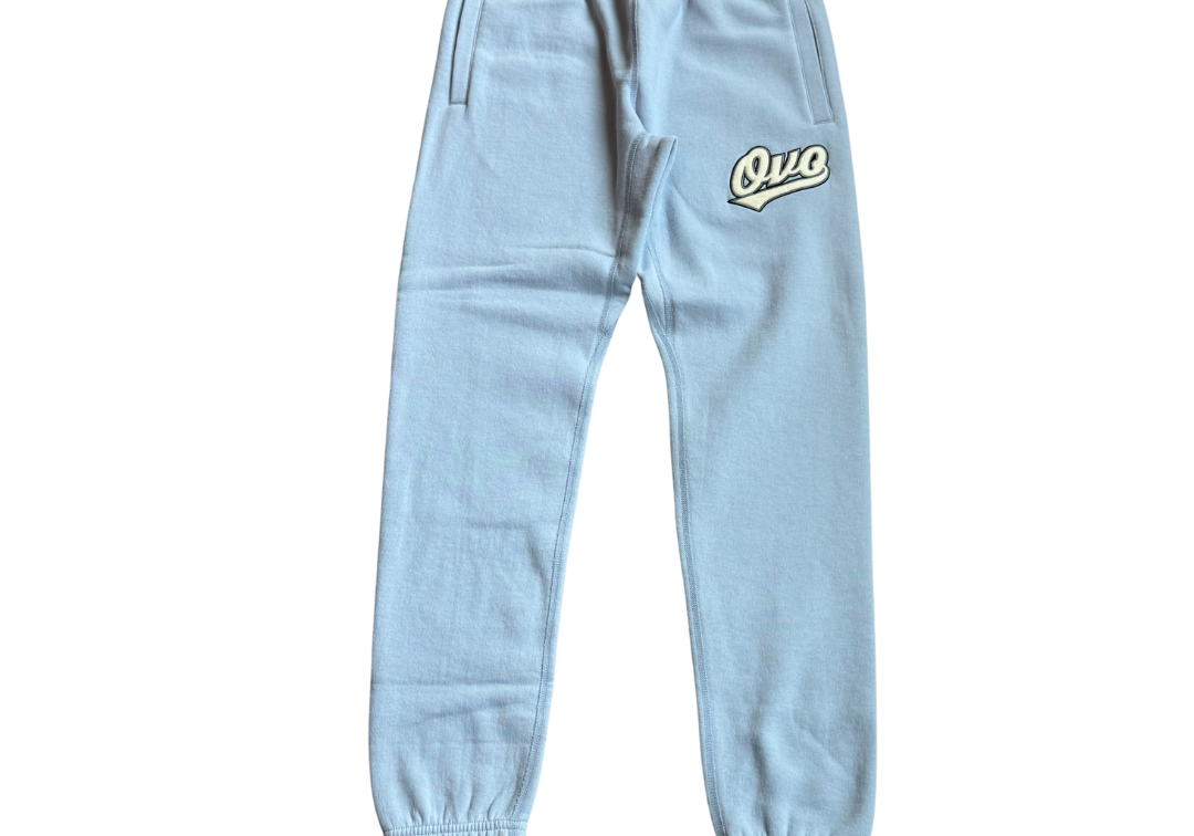 Ovo Chenille Sweatpants Baby Blue