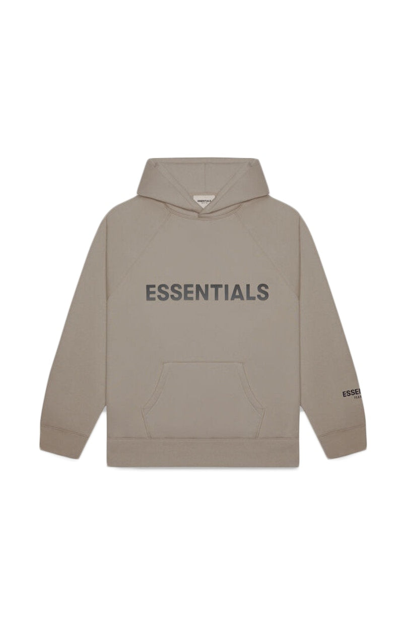 Fear of God Essentials Pullover Hoodie Applique Logo Taupe (Preowned)