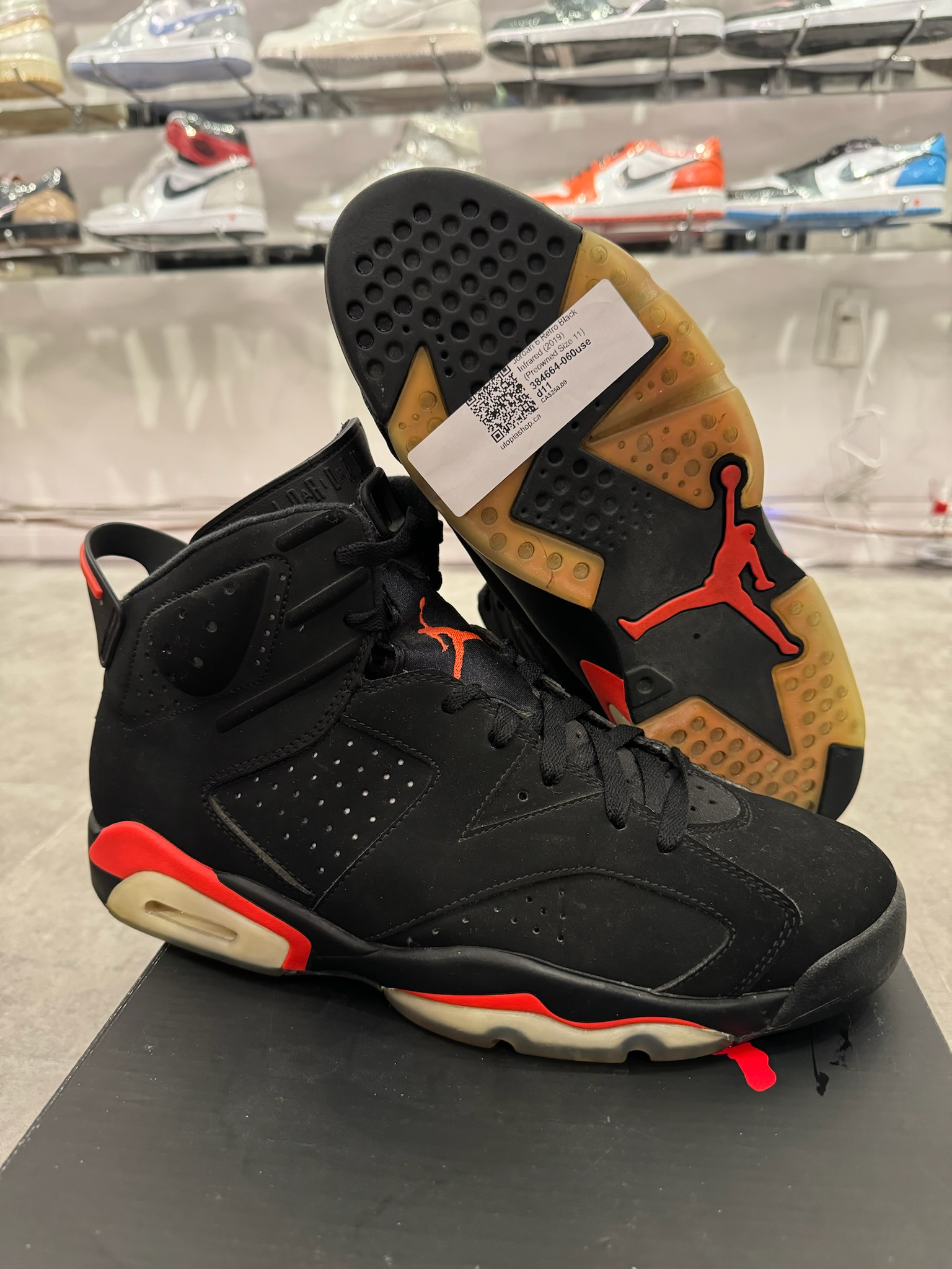 Jordan 6 Retro Black Infrared (2019) (Preowned Size 11)