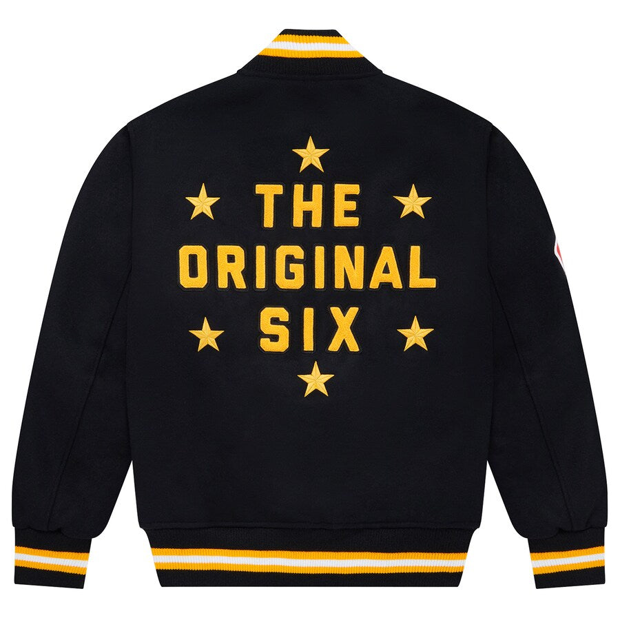 NHL x OVO Boston Bruins Varsity Jacket Black