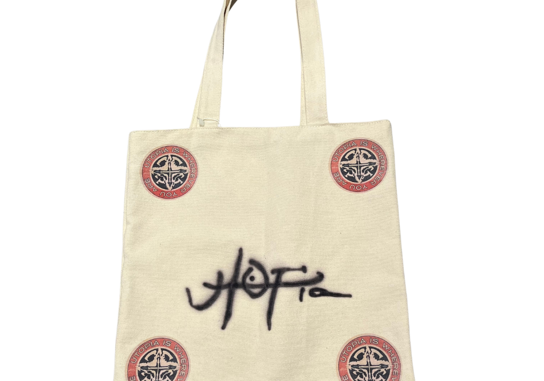 Travis Scott Utopia Circus Maximus 2023 Tour Tote Natural