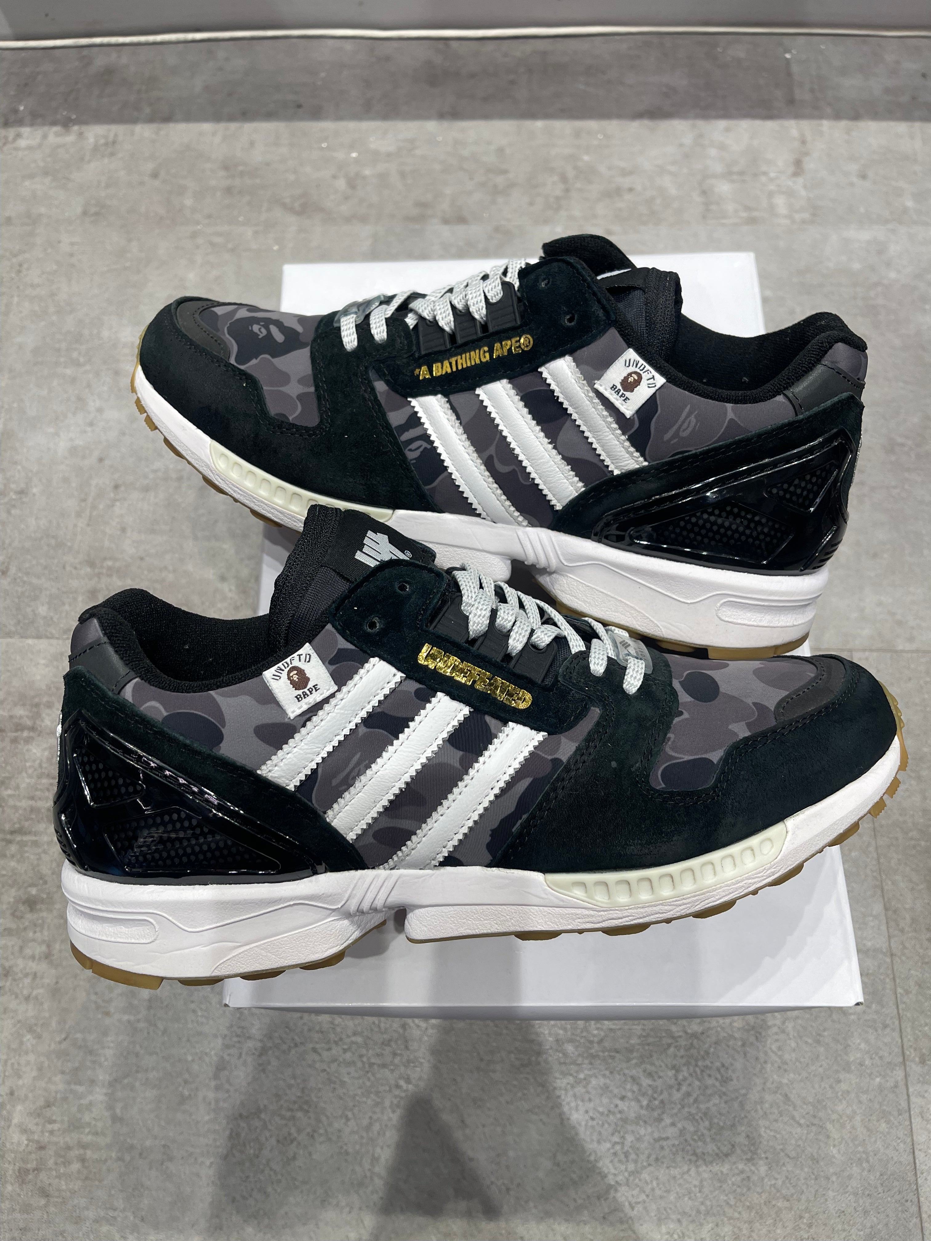 Adidas ZX 8000 Bape Undefeated Black (Preowned Size 8.5)