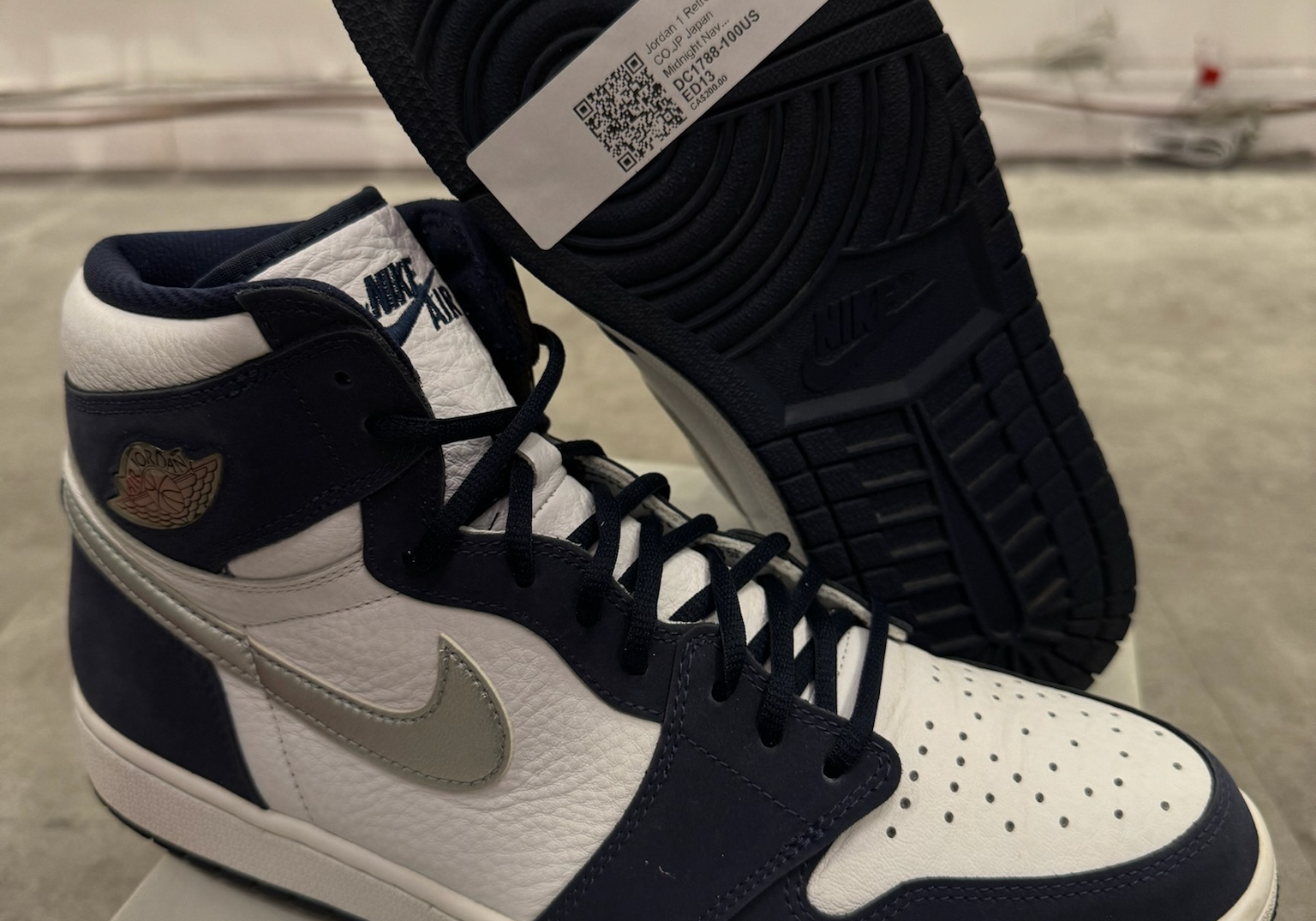 Jordan 1 Retro High CO.JP Japan Midnight Navy (2020) (Preowned Size 13)