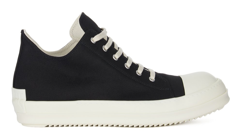 Rick Owens Porterville DRKSHDW Low Denim Sneakers Black Milk