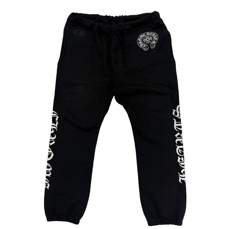 Chrome Hearts Horseshoe Logo Fuck You Sweatpants Black - Lightly Pre-Owned Size XL