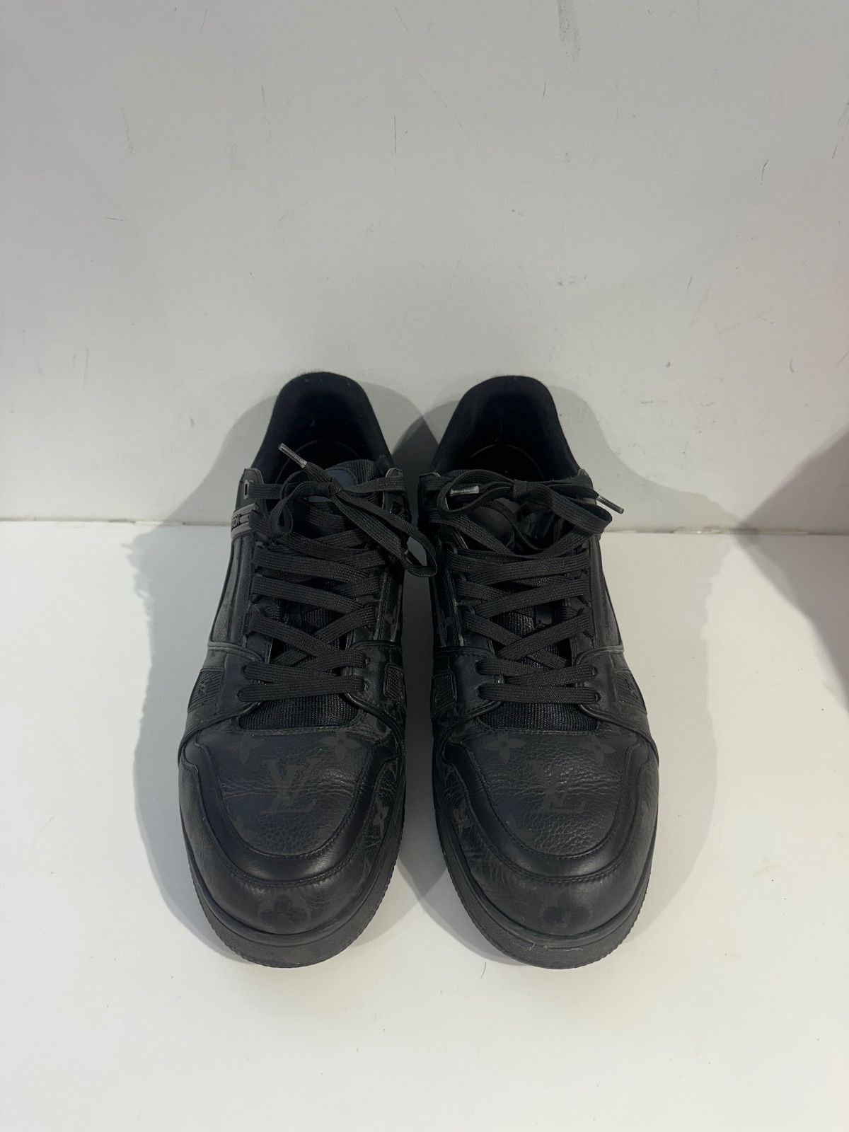 Louis Vuitton LV Trainer Black Monochrome - Pre-Owned Size 11M (No Box)