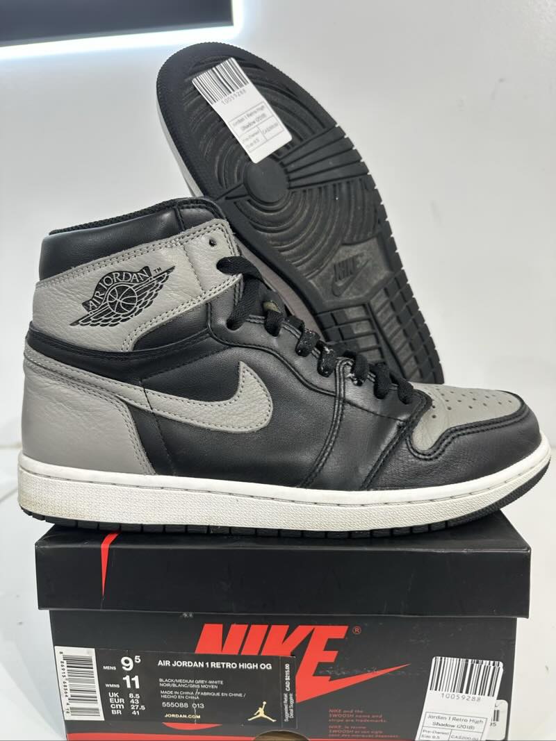 Jordan 1 Retro High Shadow (2018) - Pre-Owned Size 9.5