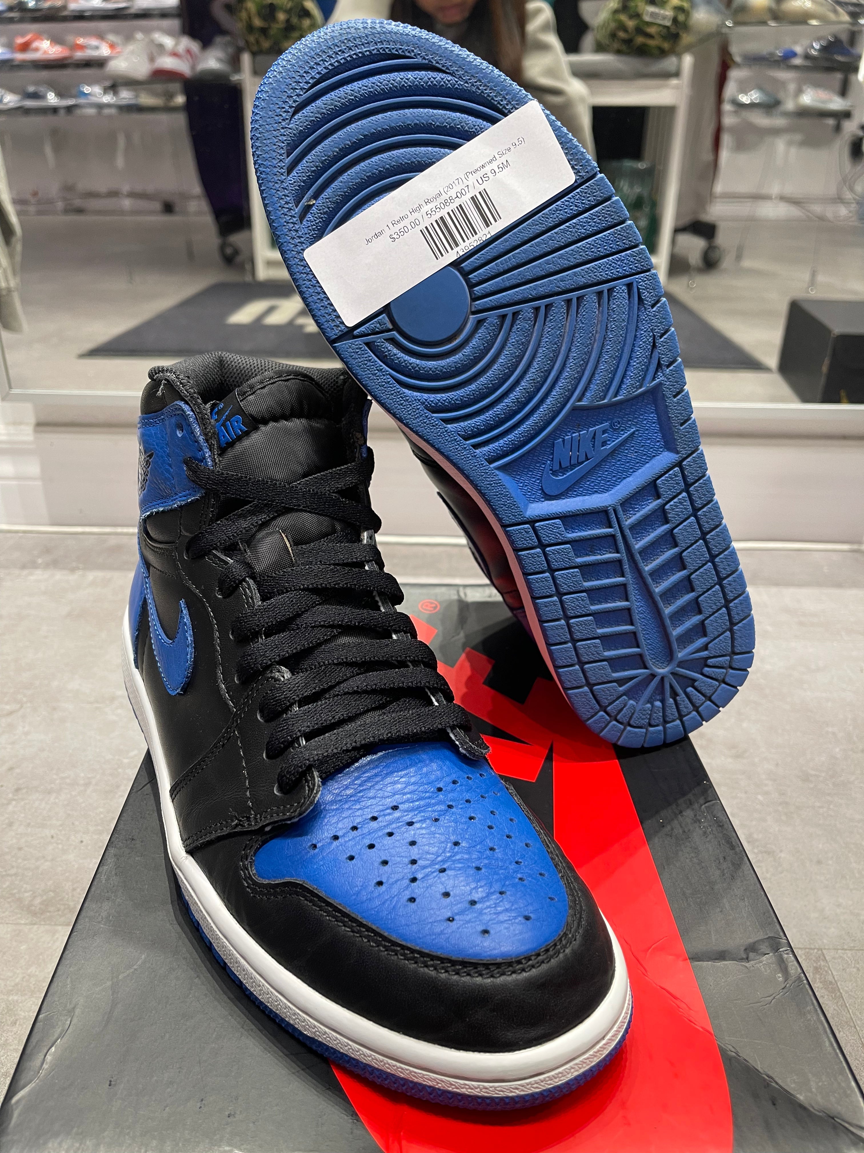 Jordan 1 Retro High Royal (2017)  9/10 - Pre-Owned Size 9.5