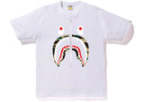 BAPE 1st Camo Shark Tee White/Yellow