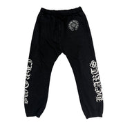 Chrome Hearts Monogram All Over Logo Sweatpants Black - Pre-Owned Size L