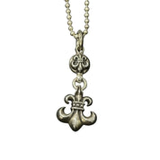 Chrome Hearts One Ball Fleur Pendant w/ 24in Ball Chain - Lightly Used