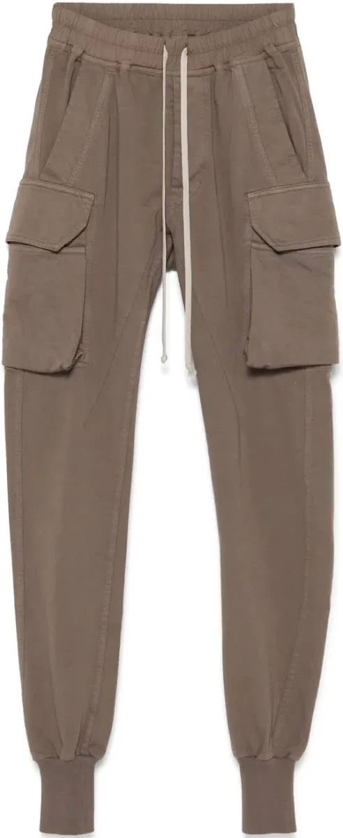 Rick Owens DRKSHDW Mastodon Cargo Sweatpants Dust Brown