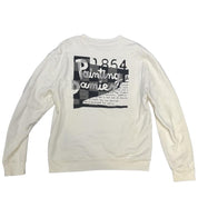 Louis Vuitton Malletier Crewneck Sweatshirt White Black - Lightly Pre-Owned Size L