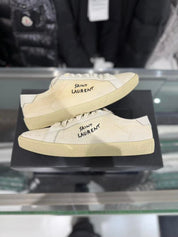 Saint Laurent Distressed Canvas Court Classic - Pre Owned Size 9