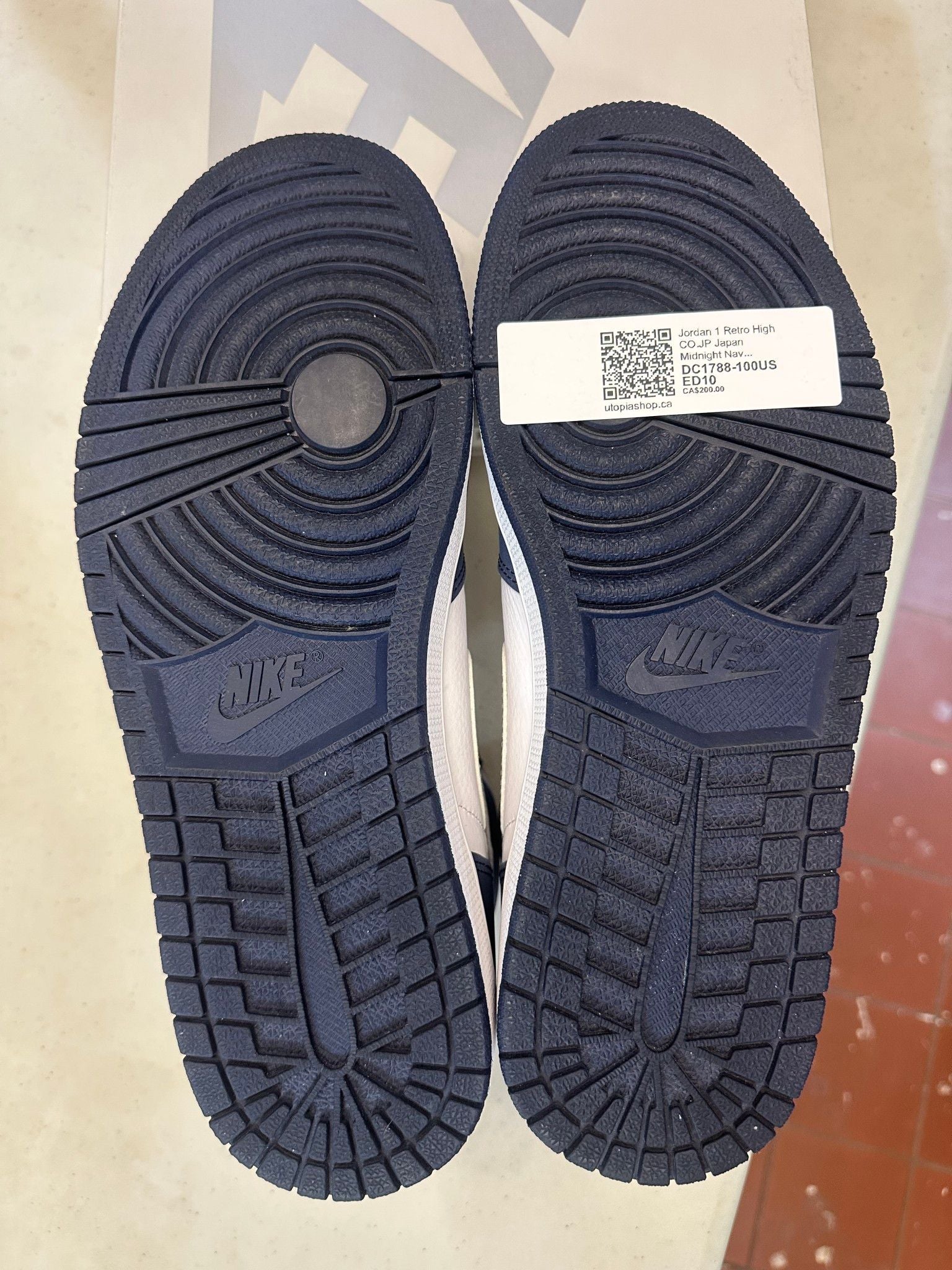 Jordan 1 Retro High CO.JP Japan Midnight Navy (2020) - Pre-Owned Size 10