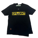 Off-White SS18 Spliced Moto T-Shirt Black - Pre-Owned Size S