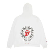 Chrome Hearts x Rolling Stone Lips Online Exclusive Hoodie White