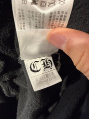Chrome Hearts T-Bar Logo Shoulder Logo Zip-Up Hoodie Black - Pre-Owned Size M