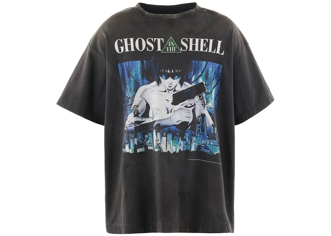 Saint Michael Ghost In The Shell T-Shirt Washed Blac