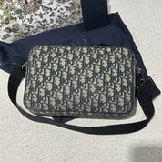 Dior Maxi Safari Bag with Strap Beige Oblique - Lightly Used