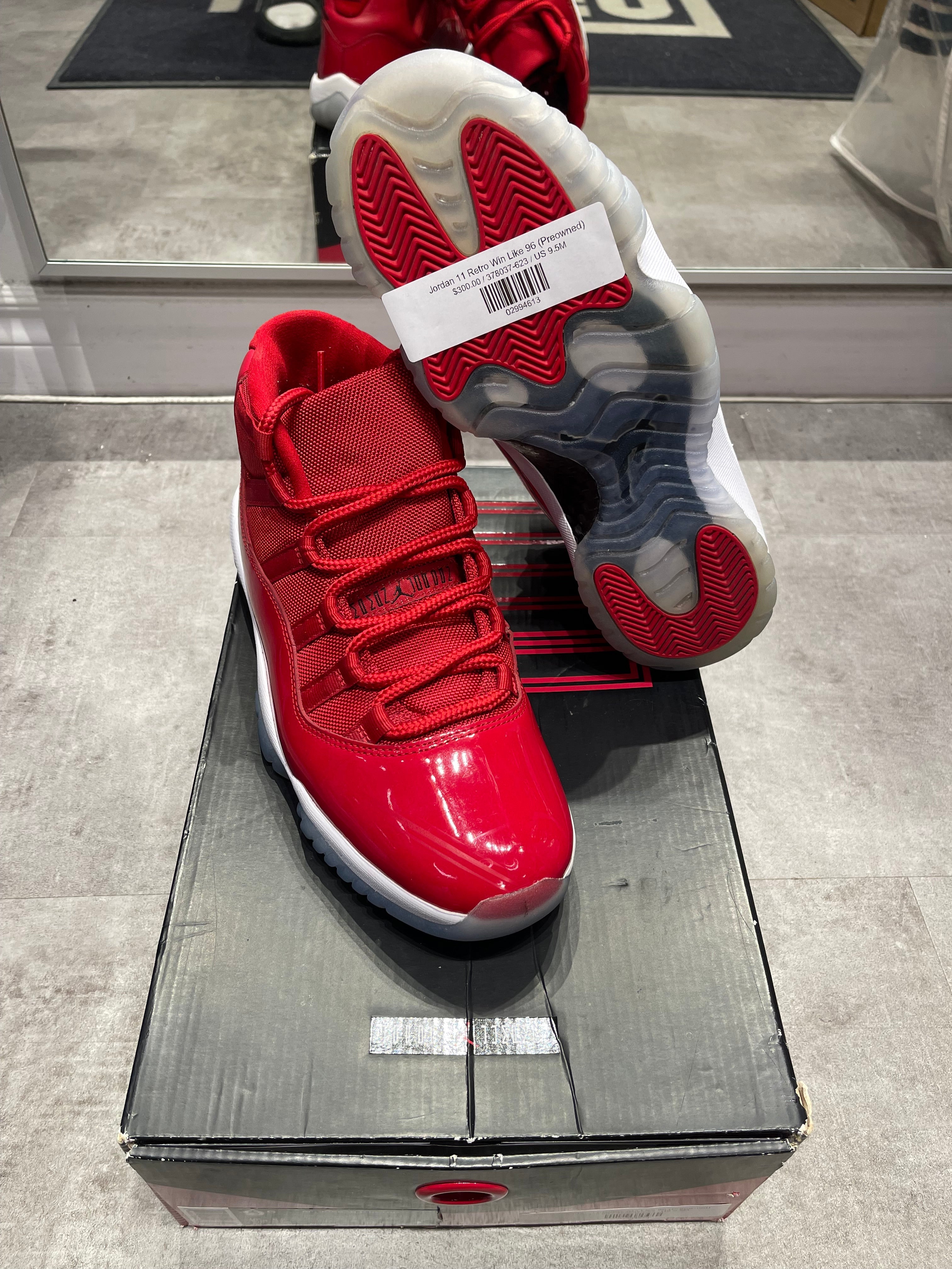 Jordan 11 Retro Win Like 96 (Preowned Size 9.5) - Pre-Owned