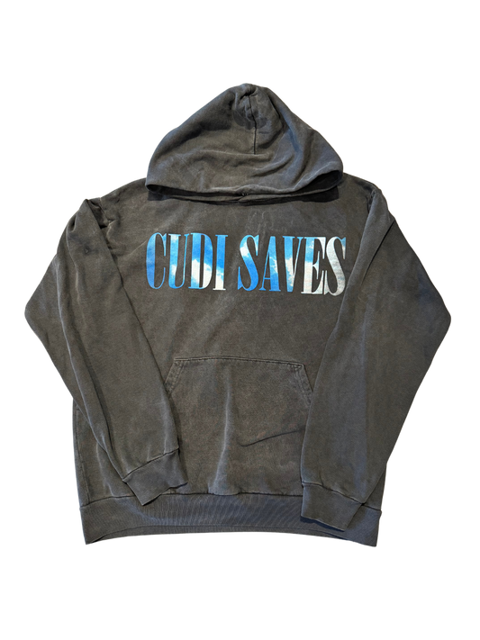 Kid Cudi Saves Baptized In Fire Hoodie Washed Black (Preowned)