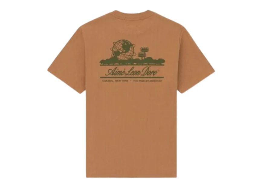 Aime Leon Dore Unisphere Short-Sleeve Tee Brown Sugar