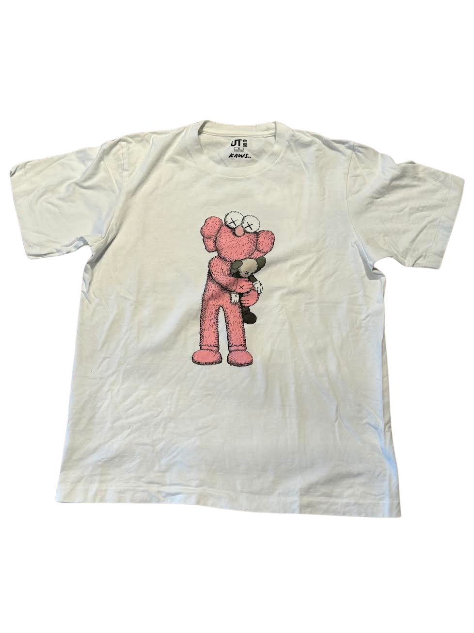 Kaws X Uniqlo Pink BFF T-Shirt White (Preowned)