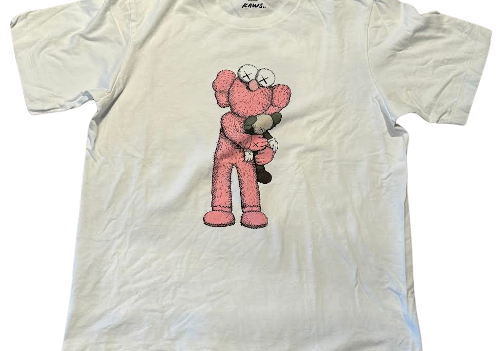 Kaws X Uniqlo Pink BFF T-Shirt White (Preowned)