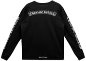Chrome Hearts Scroll Logo L/S Pocket T-shirt Black