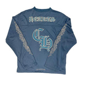 Chrome Hearts Sports Mesh L/S Jersey Sky Blue - Lightly Used Size M