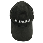 Balenciaga Logo Cap Black/White - Pre-Owned