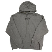 Gallery Dept Centre Logo Hoodie Grey - Lightly Pre-Owned Size XXL
