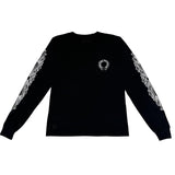 Chrome Hearts Floral Horseshoe Logo L/S T-Shirt Black - Lightly Used Size M