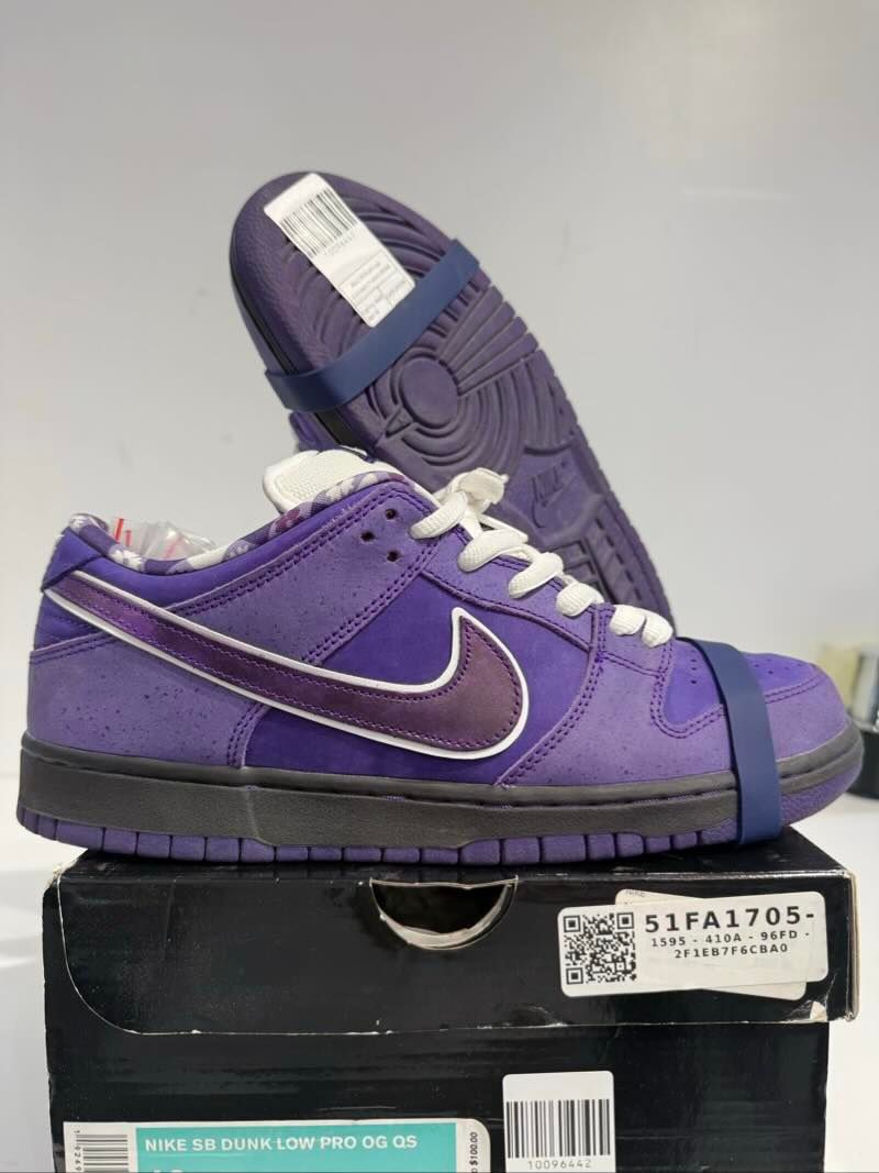 Nike SB Dunk Low Concepts Purple Lobster - Lightly Used size 10