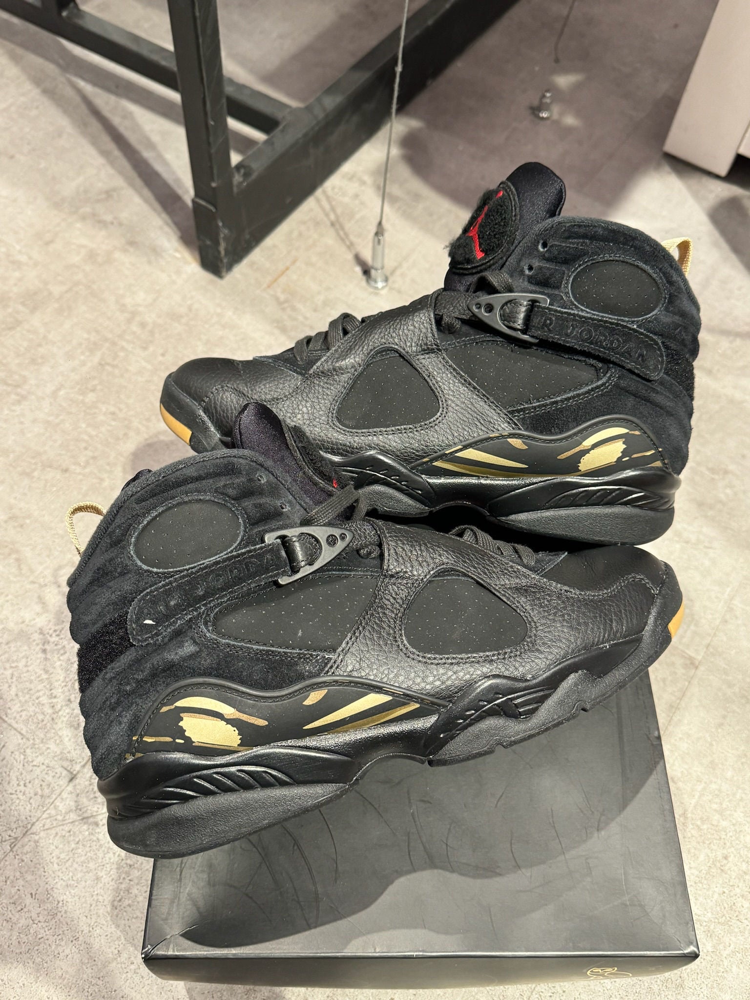 Air Jordan 8 Retro OVO Black (Preowned size 9.5) - Pre-Owned