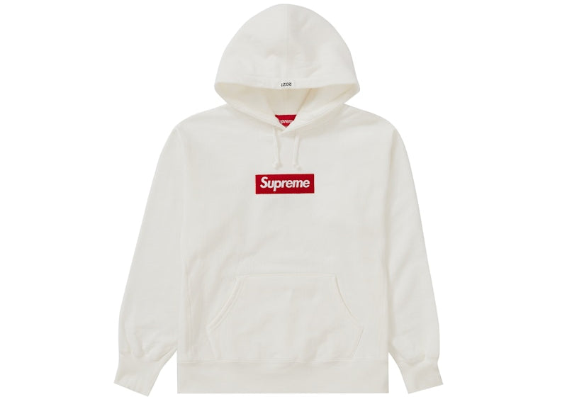 Supreme Box Logo Hooded Sweatshirt (FW21) White