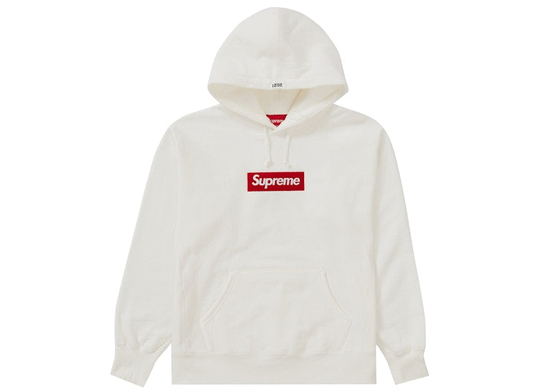 Supreme Box Logo Hooded Sweatshirt (FW21) White